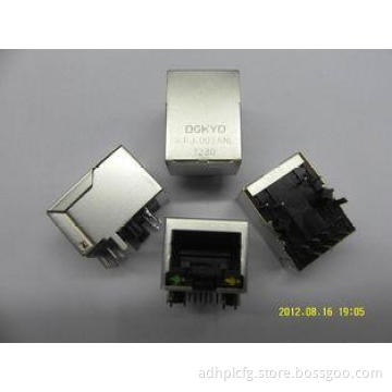 10/100BASE 1 x 1 Networking RJ45 Modular Jack with Tab Down